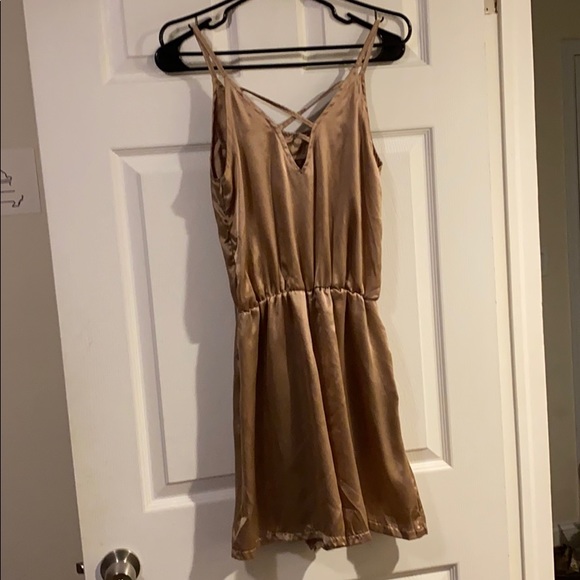 Uncivilized silk romper with pockets - Picture 1 of 4